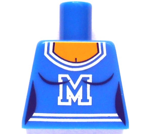 LEGO Blue Cheerleader Torso without Arms (973)