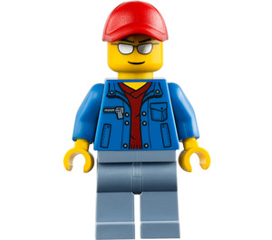 LEGO Blå City Minifigur