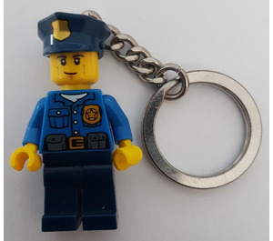 LEGO Bleu City Policeman Clé Chaîne (850933)