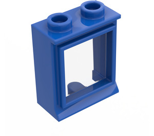 LEGO Blue Classic Window 1 x 2 x 2 with Fixed Glass