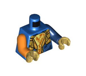 LEGO Blue Clay Minifig Torso (973 / 76382)
