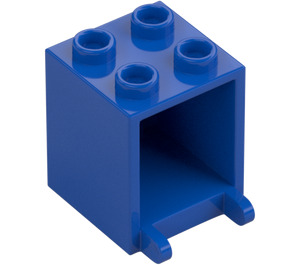 LEGO Blå Beholder 2 x 2 x 2 med Forsenkede knotter (4345 / 30060)