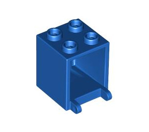 LEGO Blauw Container 2 x 2 x 2 met verzonken noppen (4345 / 30060)