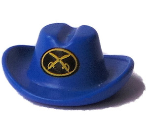 LEGO Blue Cowboy Hat with Cavalry Logo (3629)