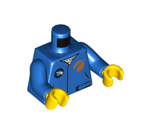 LEGO Azul Crewmember Minifigura Torso (973 / 76382)