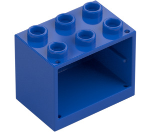 LEGO Blau Schrank 2 x 3 x 2 mit vertieften Noppen (92410)