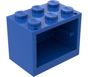 LEGO Blå Skap 2 x 3 x 2 med solide knotter (4532)