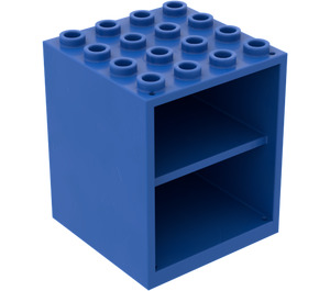 LEGO Bleu Armoire 4 x 4 x 4 Homemaker avec trous pour porte-porte