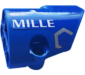 LEGO Blue Curved Panel 2 Right with 'MILLE' Sticker (87086)