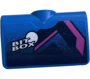 LEGO Blauw Curvel Paneel 2 x 3 met ‘BIT Doos’ Sticker (71682)