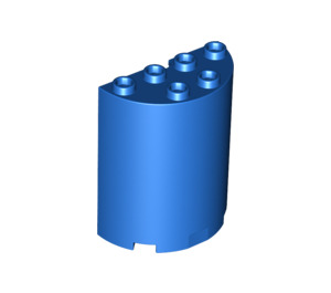 LEGO Blau Zylinder 2 x 4 x 4 Hälfte (6218 / 20430)