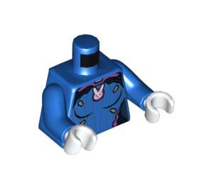 LEGO Blå D.Va Minifig Torso (973 / 76382)