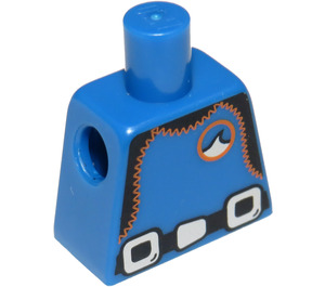 LEGO Blauw Deep Sea Diver Torso zonder armen (973)