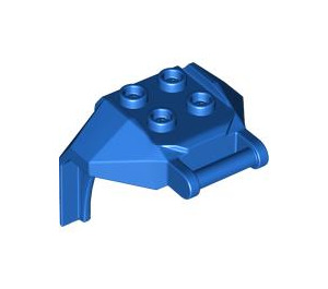 LEGO Blauw Design Steen 4 x 3 x 3 met 3.2 Shaft (27167)