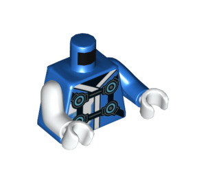 LEGO Blå Digi Jay Minifig Torso (973 / 76382)