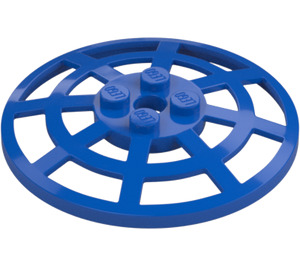 LEGO Sininen Dish 6 x 6 Webbed (Neliönmuotoinen pidike alla) (4285 / 30234)