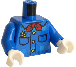 LEGO Niebieski Donald Kaczka Minifigurka Tułów (973 / 76382)