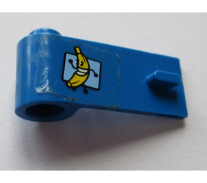 LEGO Blauw Deur 1 x 3 x 1 Links met running Banaan Sticker (3822)