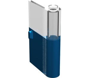 LEGO Bleu Porte 1 x 3 x 4 Droite avec Fenêtre