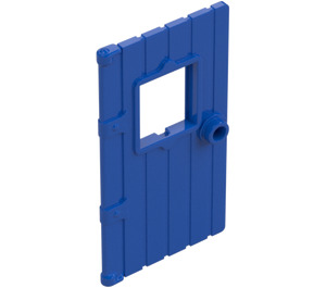 LEGO Blue Door 1 x 4 x 6 with Window and Wood Structure (5466 / 7102)