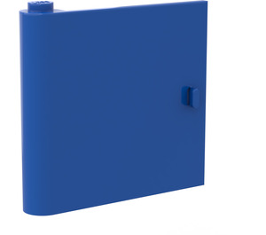 LEGO Blue Door 1 x 5 x 4 Left with Thick Handle (3195)