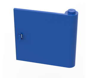 LEGO Blue Door 1 x 5 x 4 Right with Thick Handle (3194)