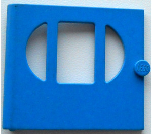 LEGO Blu Porta 1 x 6 x 5 Fabuland con 3 Windows