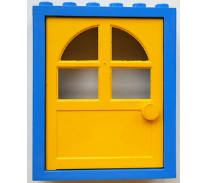 LEGO Bleu Porte Cadre 2 x 6 x 6 avec Jaune Porte