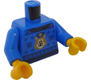 LEGO Blauw Duke DeTain met Blauw Politie Trui Minifiguur Torso (973 / 76382)