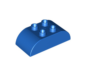 LEGO Bleu Duplo Brique 2 x 4 avec Incurvé Sides (98223)