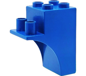 LEGO Blue Duplo Brick demi-arch