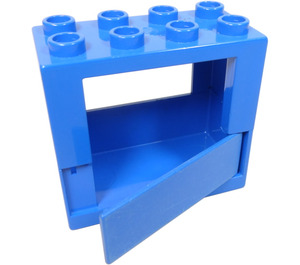 LEGO Blue Duplo Door Frame 2 x 4 x 3 with Half Door