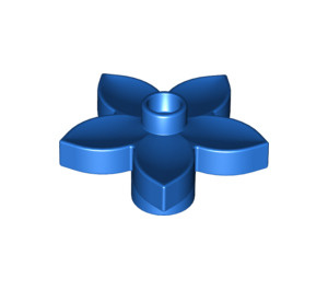 LEGO Blue Duplo Flower with 5 Angular Petals (6510 / 52639)