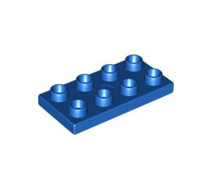 LEGO Bleu Duplo assiette 2 x 4 (4538 / 40666)