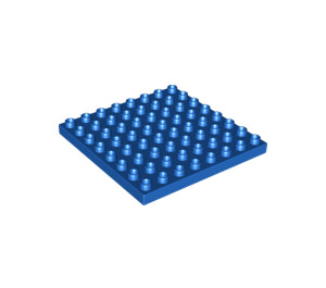 LEGO Bleu Duplo assiette 8 x 8 (51262 / 74965)