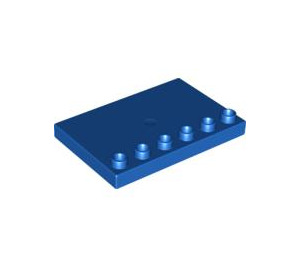LEGO Blue Duplo Tile 4 x 6 with Studs on Edge (31465)