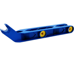 LEGO Blue Duplo Toolo Arm with Two Screws and One Angled Clip