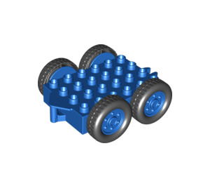 LEGO Blue Duplo Wagon Bottom 4 X 6 (40629)