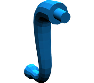 LEGO Bleu Elephant Trunk avec extrémité courte (28959 / 43892)