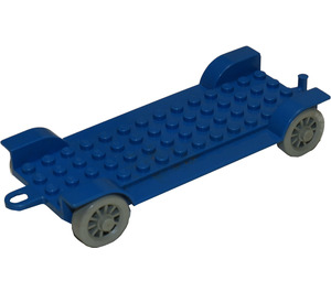 LEGO Blue Fabuland Car Chassis 14 x 6 Old (with Hitch)