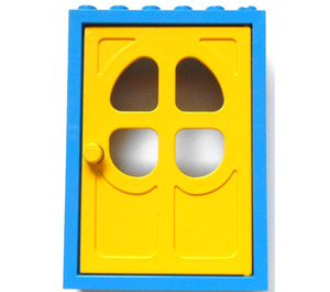 LEGO Blau Fabuland Door Frame with Yellow Door