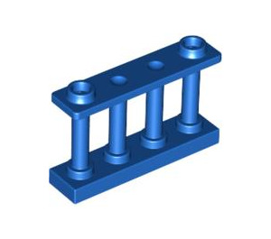 LEGO Blue Fence Spindled 1 x 4 x 2 with 2 Top Studs (30055)