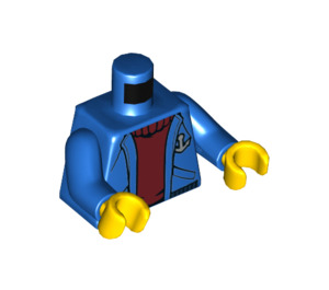 LEGO Blauw Ferry Kapitein Minifiguur Torso (973 / 76382)