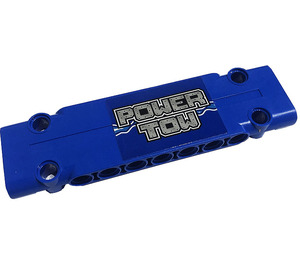 LEGO Blau Flach Paneel 3 x 11 mit 'POWER TOW', Lightning (Links) Aufkleber (15458)