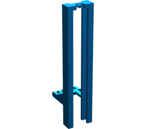 LEGO Blue Forklift Rails 2 x 3 x 7.6 Non-locking with 6 Stubs