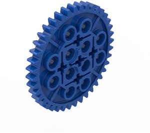 LEGO Blauw Tandwiel met 40 Tanden (3649 / 34432)