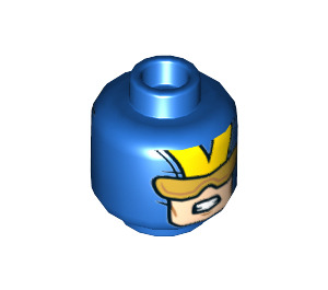 LEGO Blue Giant Man Hank Pym Minifigure Head (Recessed Solid Stud) (3626 / 35062)
