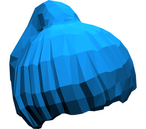 LEGO Blauw Haar met Paardenstaart (6093)