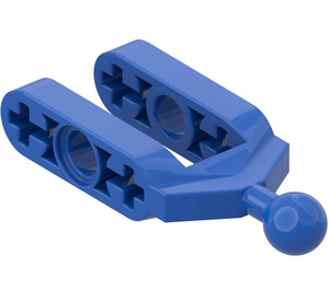 LEGO Blue Half Beam Fork with Ball Joint (6572)