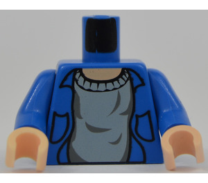 LEGO Azul Harry Potter Azul Camisa Torso con Azul Brazos y Luz Carne Manos (973 / 73403)